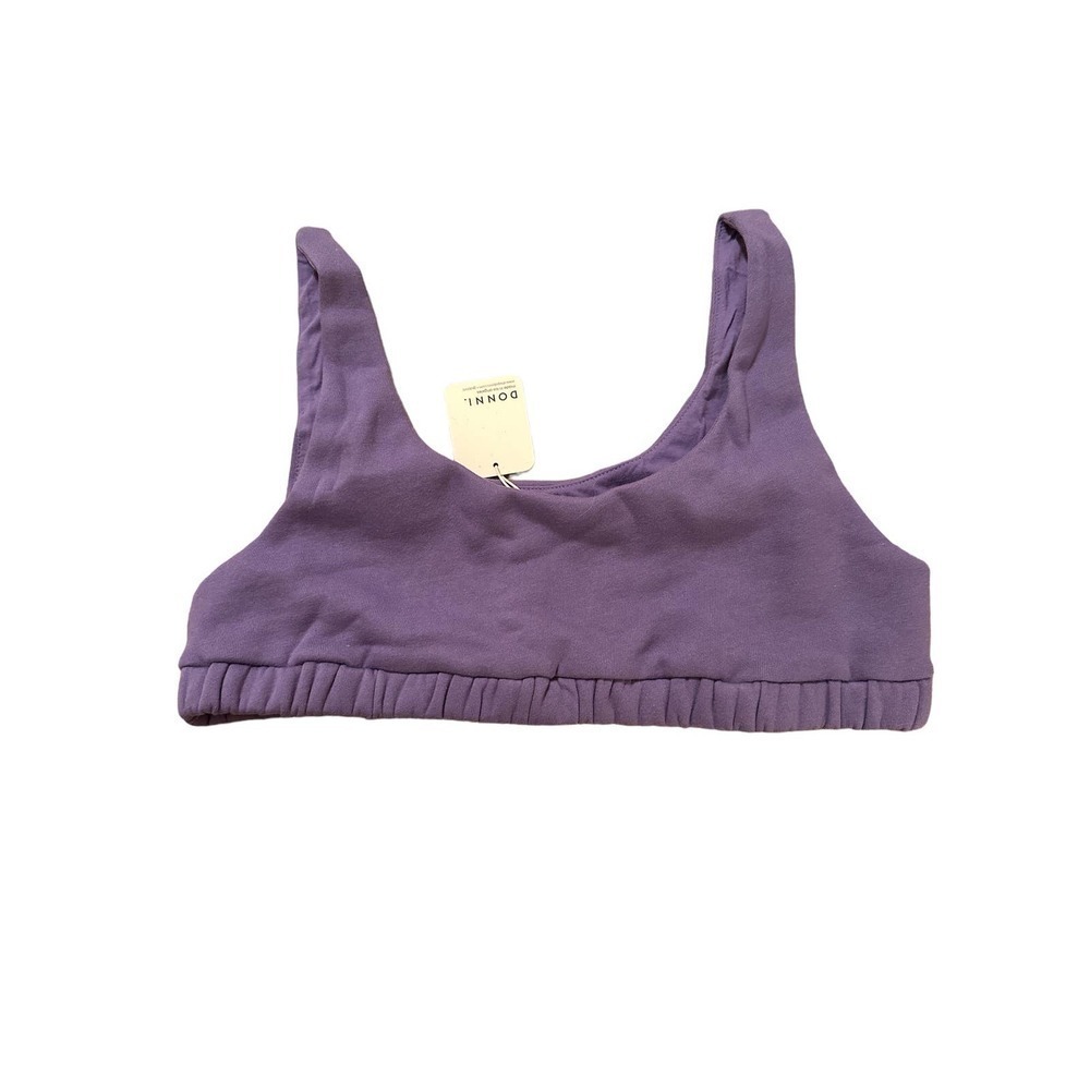 Donni Eco-Fleece Sporty Bra in Lavender Size XXL NWT